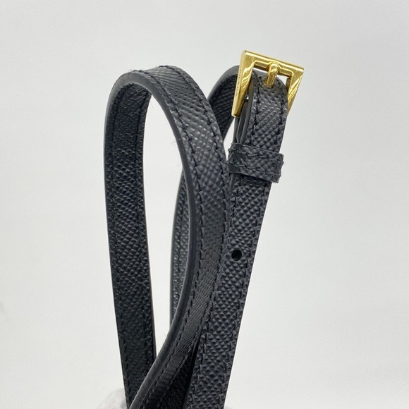 Prada Tote Bag Saffiano Leather Black Red - Picture 10 of 14